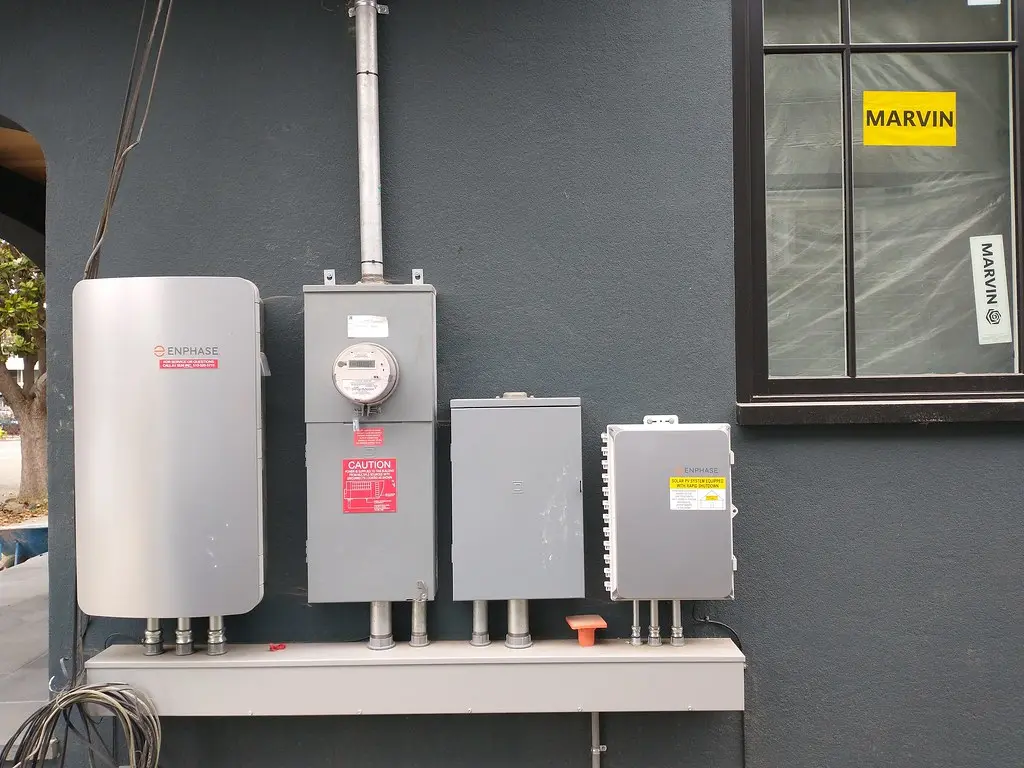 Enphase inverters and electrical panel