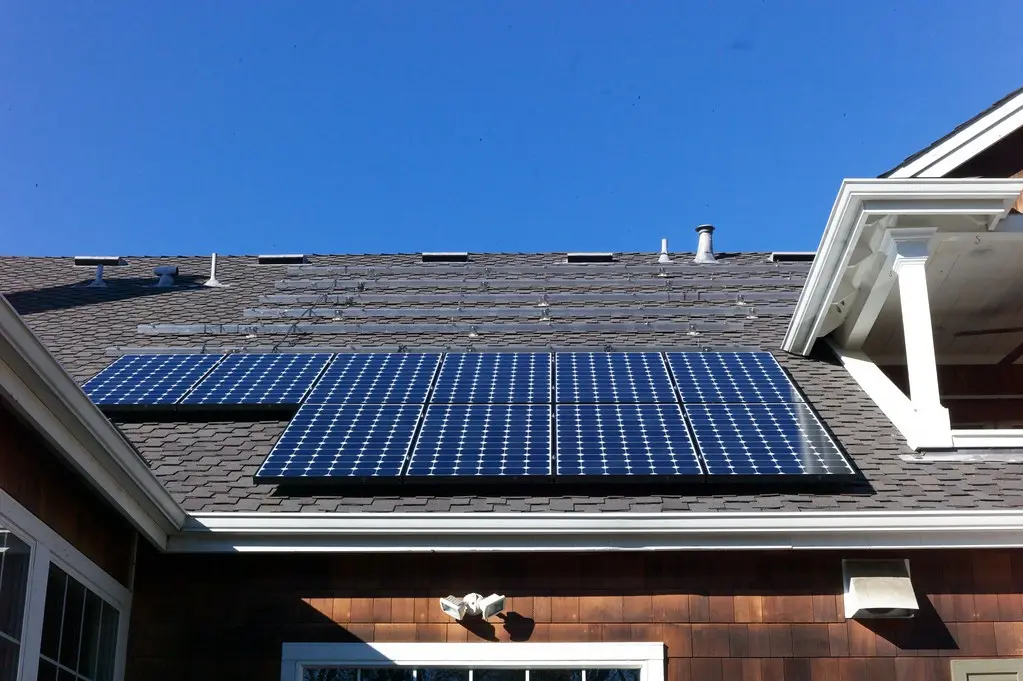 Residential rooftop solar panels